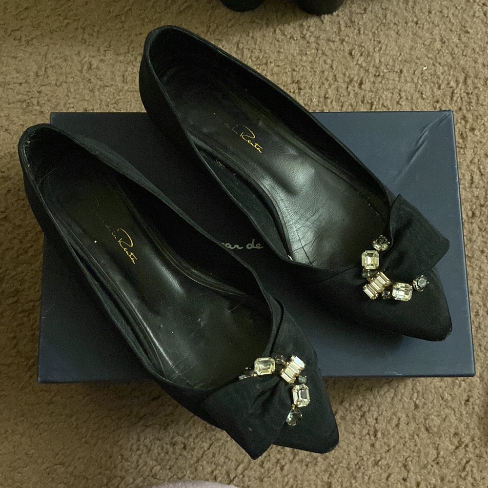 Oscar De La Renta Flat Shoes Size 8 / 38